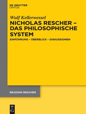 cover image of Nicholas Rescher – das philosophische System